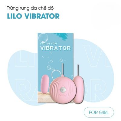 Trứng Rung Cao Cấp 1 Đầu Lilo Vibrator Đa Chế Độ – Thiết Kế Nhỏ Gọn Có Remote Điều Khiển 