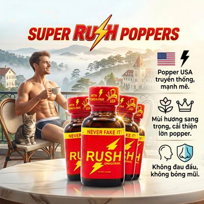 Popper 30ml USA ưu đãi giá sốc, Cực Mạnh, Bao Phê 