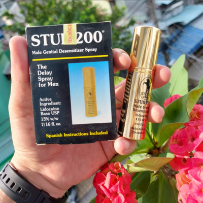(Hàng công ty) Xịt Stud 200 – Chai Xịt Kéo Dài Khoảnh Khắc Vàng