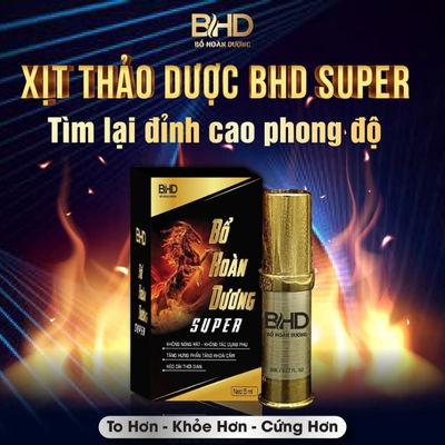 Chai Xịt Bổ Hoàn Dương Super Chính Hãng - Xịt Bản Lĩnh Phái Mạnh