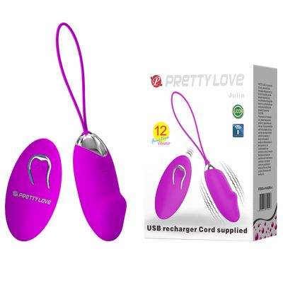 Trứng rung không dây 12 chế độ rung, sạc điện Pretty Love Julia
