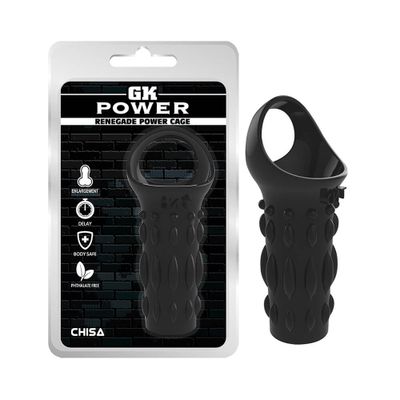 Bao cao su đôn dên Chisa Renegade Power Cage - Black