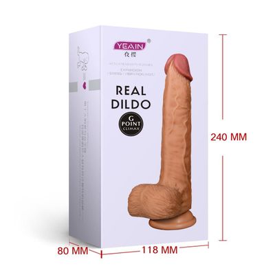 Dương vật giả dính tường rung xoay chiều phát nhiệt điều khiển từ xa Yeain Real Dildo