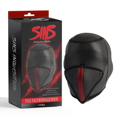Mặt nạ BDSM Chisa Sins Inquisition Full-face Bondage Hood 662511