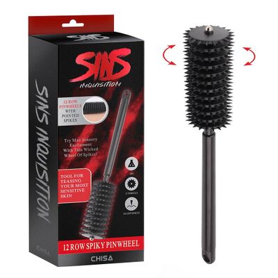 Cọ lăn gai BDSM Chisa Sins Inquisition 12 Row Spiky Pinwheel 662524