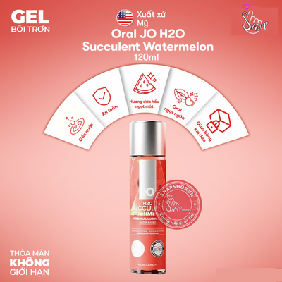 (Snapshop) Oral Jo Bôi H20 Succulent Trơn Watermelon Gel Chính Hãng