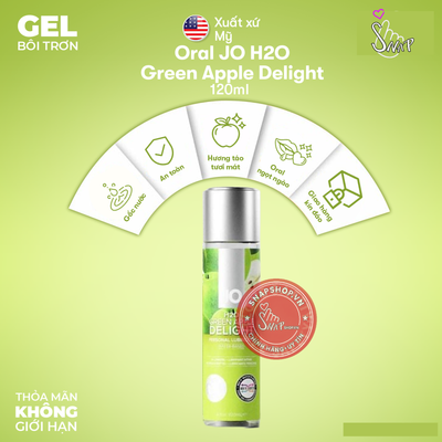 (Snapshop) Trơn Oral Jo Gel H20 Green Apple Delight Bôi Chính Hãng