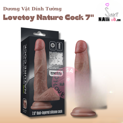 (Snapshop) Dương Vật Dính Tường Có Bìu Lovetoy Nature Cock 7 Chính Hãng