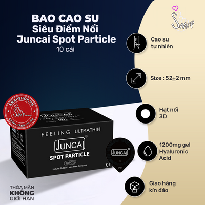 (Snapshop) Bao Cao Su Siêu Điểm Nổi Juncai Spot Particle Chính Hãng