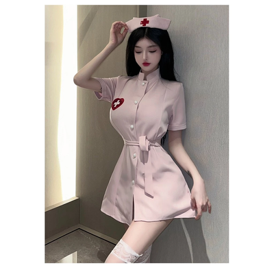 Cosplay Y Tá Anime Kèm Phụ Kiện Sexy Dễ Thương - N353 Hồng