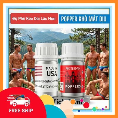 (Che Tên Khi Giao) Popper Khô 60ml,Dòng Mỹ Cực Mạnh, Phê Lâu,Gây Ảo Giác Hỗ Trợ 24/7
