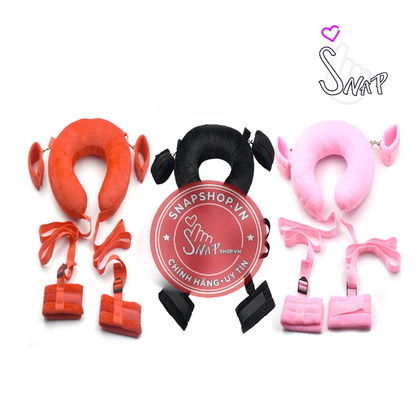 (Snapshop) Set Khóa Tay Chân Có Gối Đầu - Đồ Chơi BDSM Chính Hãng