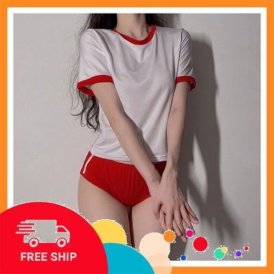 (Che Tên Khi Giao) Đồ Cosplay Nữ Học Sinh Hầu Gái Gợi Cảm - N764 Đỏ Hỗ Trợ 24/7