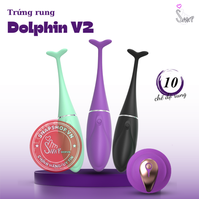 (Snapshop) Trứng Rung Dolphin V2 10 Chế Độ Rung Chính Hãng