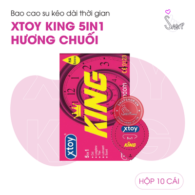 (Snapshop) Bao Cao Su Kéo Dài Thời Gian Xtoy King 5in1 Hương Chuối Chính Hãng