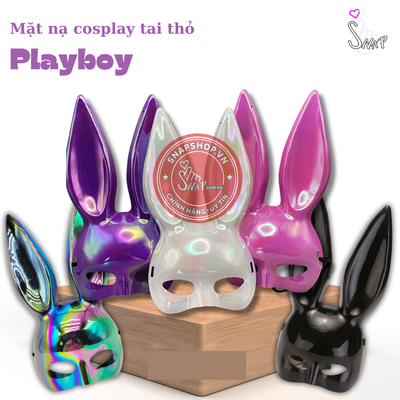 (Snapshop) Mặt Nạ Playboy Cosplay Tai Thỏ BDSM Chính Hãng