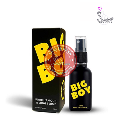 (Snapshop) Chai Xịt Kéo Dài Thời Gian BigBoy 13% - Chai 30ml Chính Hãng