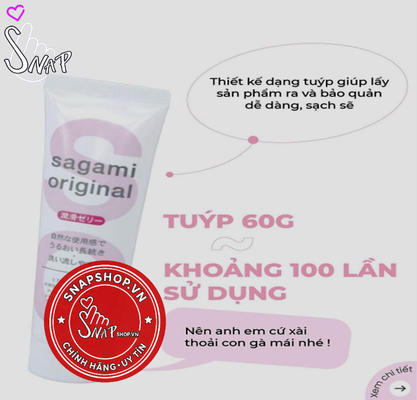 (Snapshop) Gel Bôi Trơn Gốc Nước Sagami Orginal Chính Hãng