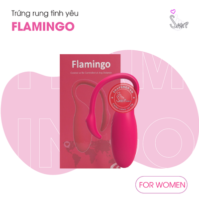 (Snapshop) Trứng Rung Cao Cấp Flamingo Điều Khiển App Chính Hãng