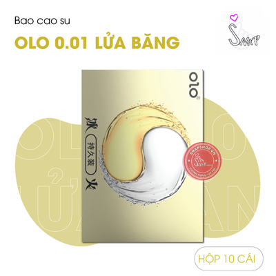 (Snapshop) Bao Cao Su Kéo Dài Thời Gian OLO 0.01 Lửa Băng - Hộp 10 Cái Chính Hãng
