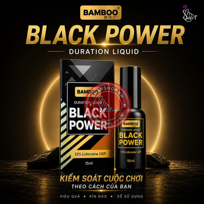 (Snapshop) Chai Xịt Kéo Dài Thời Gian Bamboo Black Power 13% Chính Hãng
