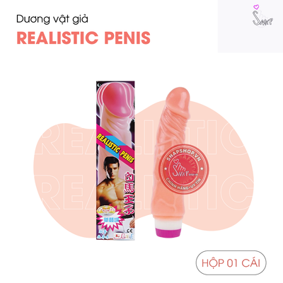 (Snapshop) Dương Vật Giả Realistic Penis Đa Tần Số Rung Chính Hãng