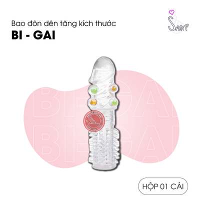 (Snapshop) Đôn Dên Tăng Kích Thước Trong Suốt Kiểu Bi Gai Chính Hãng