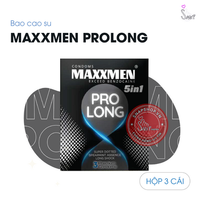 (Snapshop) Bao Cao Su Kéo Dài Thời Gian Maxxmen 5in1 ProLong Chính Hãng