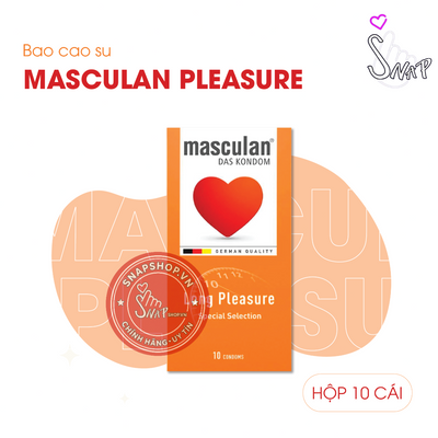 (Snapshop) Bao Cao Su Kéo Dài Thời Gian Masculan Long Pleasure 5in1 - Hộp 10 Cái Chính Hãng