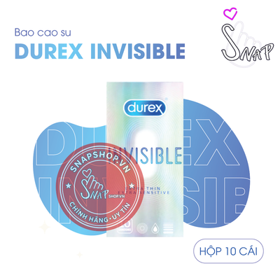 (Snapshop) Bao Cao Su Siêu Mỏng Durex Invisible Chính Hãng - Hộp 10 Cái Chính Hãng