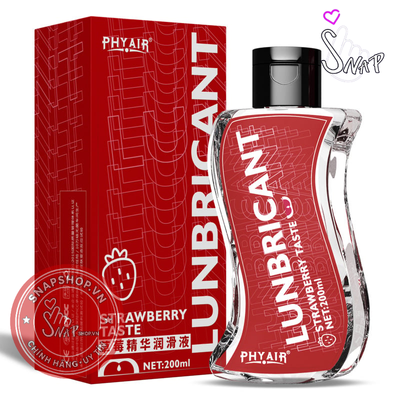 (Snapshop) Gel Bôi Trơn Hương Dâu Phyair Strawberry - Chai 200ml Chính Hãng