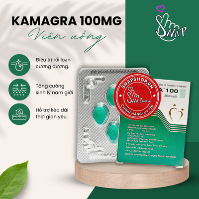 (Snapshop) Viên Uống Cương Dương, Tăng Cường Sinh Lý Kamagra 100mg Chính Hãng
