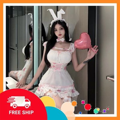(Che Tên Khi Giao) Cosplay Thỏ Ngọc Hồng Dễ Thương Kèm Phụ Kiện Cao Cấp Bonita Sexy Đáng Yêu - N334 Thỏ Hồng Giao Nhanh Toàn Quốc