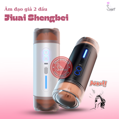 (Snapshop) Âm Đạo Giả Jiuai Shengbei 2 Đầu 10 Chế Độ Rung Rên Chính Hãng