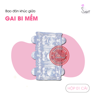 (Snapshop) Đôn Dên Khúc Giữa Tăng Kích Thước Gai Bi Silicone Chính Hãng