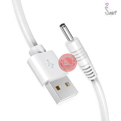 (Snapshop) Dây Cáp Sạc Máy Rung USB DC Lỗ Tròn Chính Hãng