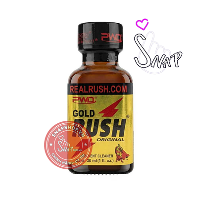 (Snapshop) Chai hít tăng khoái cảm Popper PWD USA Gold Rush Original - Chai 30ml Chính Hãng