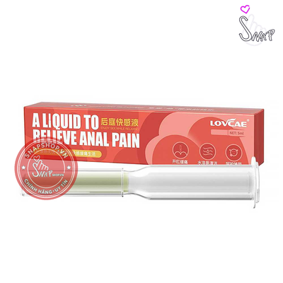 (Snapshop) Gel bôi trơn ống bơm Lovcae Anal - Giảm đau quan hệ hậu môn - Ống 5ml Chính Hãng