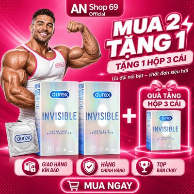 Bộ Combo 2 Hộp Tặng 1 Bao Cao Su Durex Siêu Mỏng, Bền Bỉ Thời Gian, Nhiều Gel Bôi Trơn Med love