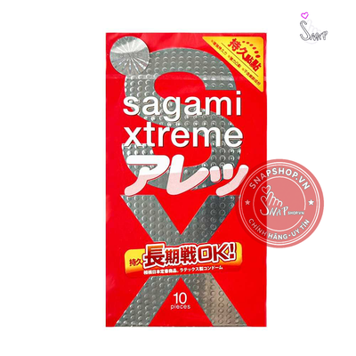 (Snapshop) Bao cao su Sagami Xtreme Dotty G Mint Feel Long - Siêu điểm nổi, ôm sát - Hộp 10 cái Chính Hãng