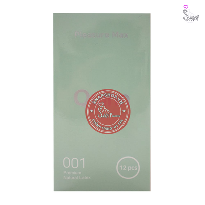(Snapshop) Bao cao su Quinn Pleasure Max - Gân và điểm nổi - Hộp 12 cái Chính Hãng