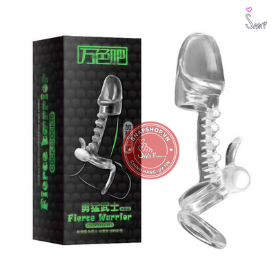 (Snapshop) Bao cao su đôn dên rung Fierce Warrior Chính Hãng