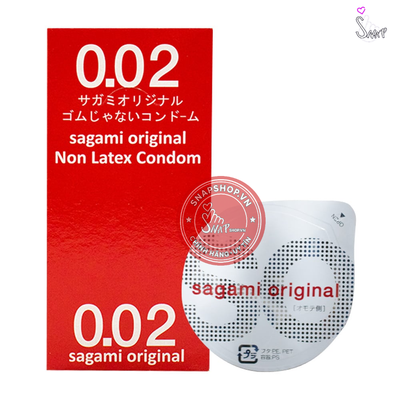 (Snapshop) Bao cao su Sagami 0.02mm - Siêu mỏng - Hộp 12 cái Chính Hãng