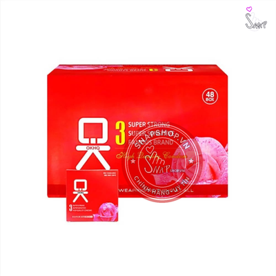 (Snapshop) Bao cao su OKHQ không mùi - Hộp 144 cái Chính Hãng