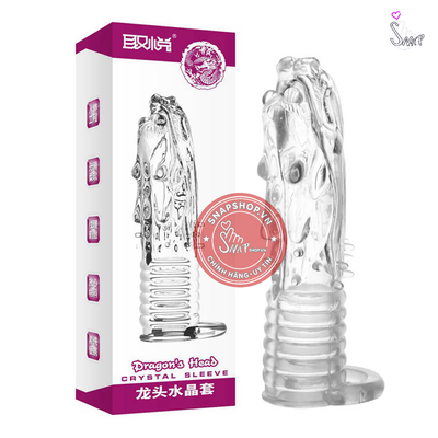 (Snapshop) Bao cao su đôn dên Aichao Hồng Đầu rồng Chính Hãng