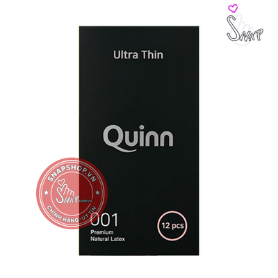 (Snapshop) Bao cao su Quinn Ultra Thin - Siêu mỏng - Hộp 12 cái Chính Hãng