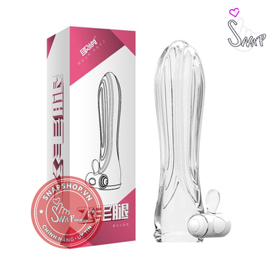 (Snapshop) Bao cao su đôn dên rung Aichao Hồng Chính Hãng