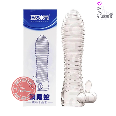 (Snapshop) Bao cao su đôn dên rung Aichao Xanh Chính Hãng