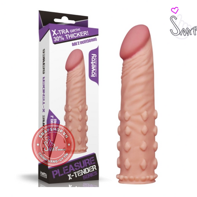 (Snapshop) Bao cao su đôn dên Lovetoy tăng 5cm gai Chính Hãng