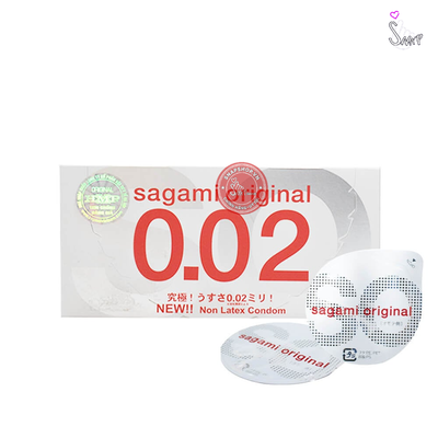 (Snapshop) Bao cao su Sagami 0.02 - Siêu mỏng 0.02mm - Hộp 2 cái Chính Hãng